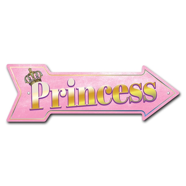 Princess Arrow Sign Funny Home Decor 36in Wide
